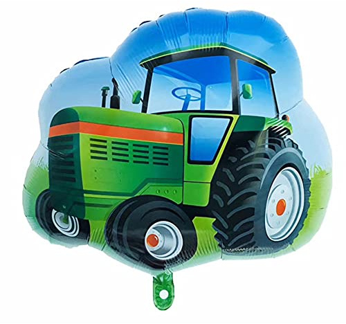 ballonfritz® Traktor Ballon - XXL Bulldog Luftballon 75x60x25cm als Geburtstagsgeschenk, Party-Deko oder Überraschung