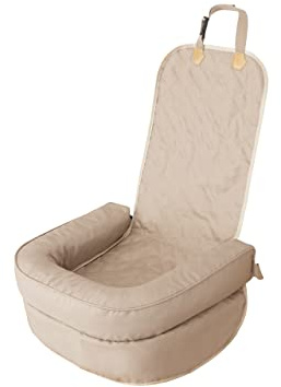 PillowPrim Hundeautositz, Hundedecke Auto rückbank, Transportbox Katze, Hundebox, Hundekorb, Hundegeschirr, Hundebett, Hundekörbchen, 42 x 55 cm (Beige Oxford)