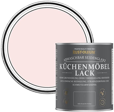 Rust-Oleum abwaschbare Küchenschrankfarbe in rosa mit Seidenglanz Finish - Erdbeer-Vanille 750ML