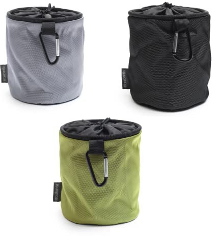 Brabantia - Sac à Pinces - pour Séchoir à Linge - Peut Contenir Jusqu'à 75 Pinces - Cordon de Fermeture - S'attache au Séchoir à Linge, à la Corde à Linge - Mélange de Couleurs - 16 x 16 x 16 cm