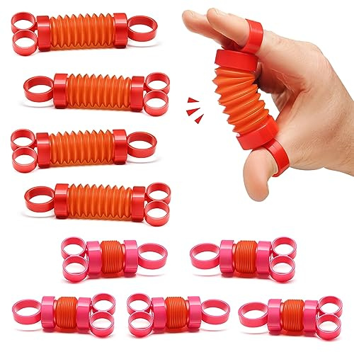 Finger Poppers Fidget Toys, 10er-Set für Männer Frauen, Fingerspielzeug, Stressabbau, Fingerstärker, Sensorisches Anti Stress Spielzeug, Therapeutisches Spielzeug, Abbau von Ängsten und Spannungen