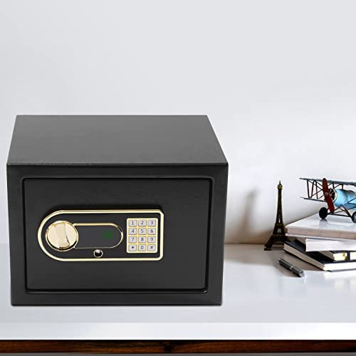 Digitale Safe, 20L Tresor für Zuhause, Tresor Möbeltresor Aktentresor Geldschrank mit Feuerfest Wasserdicht Panzerschran Zahlenschloss 35x25x25cm, für Bargeld Schmuck A4 Dokumente