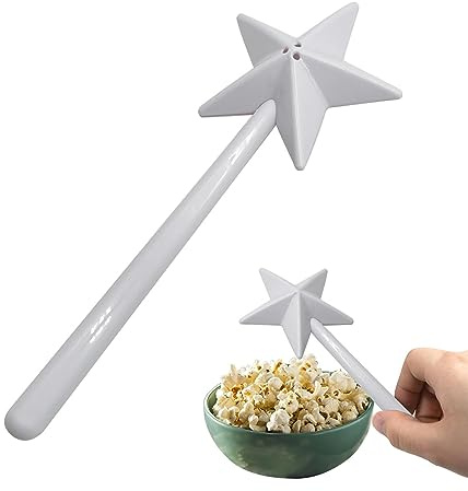 Youany Spargisale e pepe, bacchetta magica a stella, shaker magica per sale e pepe, Spices Shaker con fori