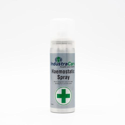 IndustraCare Congealant Haemostatic First Aid Aerosol Spray 70ml - Stops Minor Wound Bleeding Fast