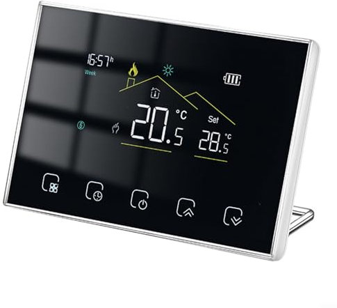 SPORTARC Programmable WiFi Thermostat for Electric Underfloor Heating, for Energy Saving, Wireless WiFi Smart Temperature Controller Switch