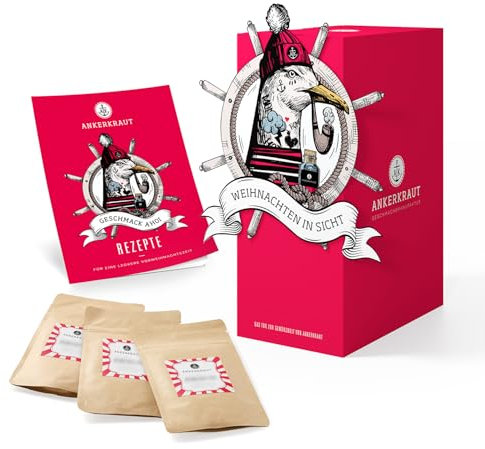 Ankerkraut Kochen Adventskalender, 24 Gewürz-Überraschungen für Frauen und Männer, Kochen und BBQ Überraschungen im Beutel, 1035 g