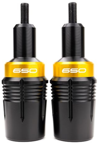 MOWOK Tamponi Paratelaio Protezione del Anticaduta Moto Accessori per Kawasaki Ninja 650 Z650 Z650RS 2017-2024 2023 Z650 RS Z 650 2025 Protezioni del Telaio (Oro)