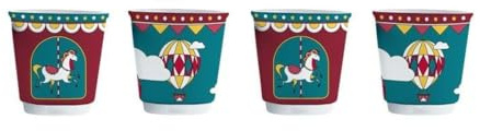 Bialetti Set Tazze da Caffè Winter Wonderland Turchese Porcellana 90 ml 4 Pezzi - Marca EAN: 8006363075152
