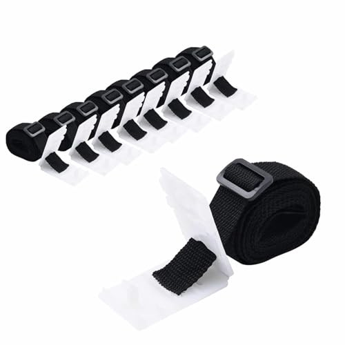 Swpsd 8Pcs Universal Pool Cover Roller Attachments Plastic Solar Cover Reel Strap Kit 1.8 m Pool cover accessories Model93180