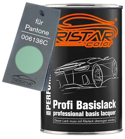 TRISTARcolor Autolack Dose spritzfertig für Pantone 006136C 6136C Sea Blue Basislack 1,0 Liter 1000ml