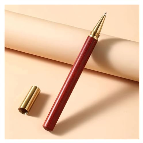 ZJTHY Holzstifte, 0,7 mm Gelstifte, sanftes Schreiben, feine Spitze, ideal for Tagebuchschreiben, Notizen machen, hübsche Büro- und Schulartikel(Dark Brown)