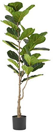 Christopher Knight Home Socorro 5' x 2' Artificial Fiddle-Leaf Fig Tree, Green