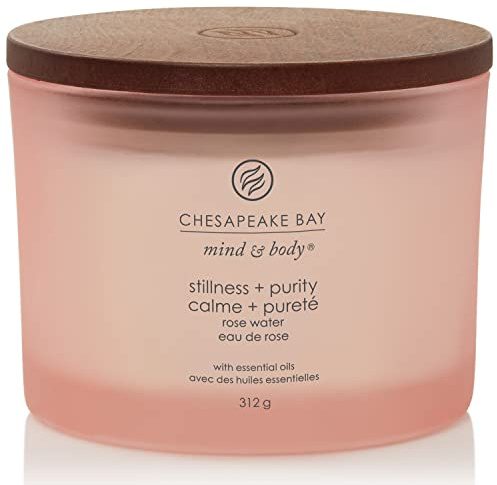 Chesapeake Bay Duftkerze | Stillness + Purity Aromatherapie Kerze, 3-Docht-Tumbler | Brenndauer: bis zu 24 Stunden | Mind & Body Kollektion