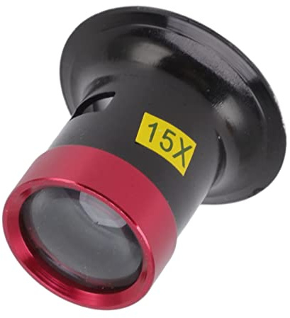 Loupe D'horloger 15X Loupe de Bijoutier, Loupe de Bijoutier Professionnel en Alliage D'aluminium, Loupe de Poche Portable pour Bijoux Loupe de Lecture de Bureau pour Réparation de Montre