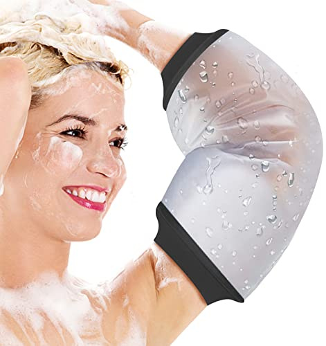 SUPERNIGHT Gaine de douche en fonte imperméable, gaine de fil PICC du haut du bras, bandage de plaie imperméable réutilisable pour adultes gaine de coude