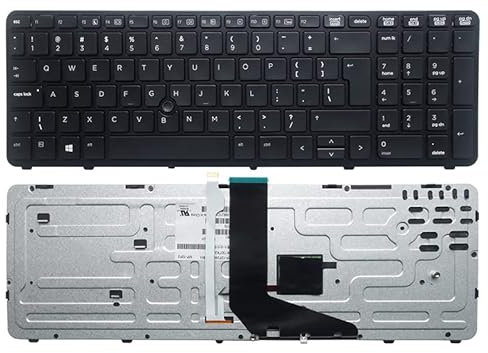YANHAO [Laptop-Tastaturen] RU/US/JP/RO/UI/AR Neue Englische Laptop-Tastatur mit Hintergrundbeleuchtung for HP for ZBOOK 15 G1 17 G1 G2 PK130TK1A00 SK7123BL US schwarzer Rahmen (Color : US Backlit)