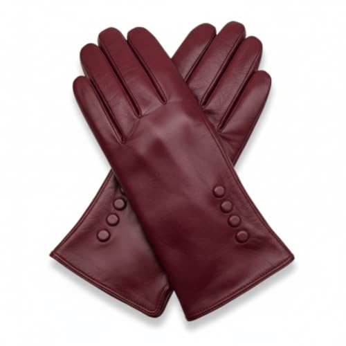 Damen Echtes Weiches Leder Handschuhe Vollständig Gefüttert