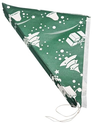 Spitztüten 100 Stück weihnachten grün | Für 125gr. Süßigkeiten | für Popcorn und gebrannte Mandeln | Candybar | Hochzeit | Kindergeburtstag | Bonbontüten | Mandeltüten (100)