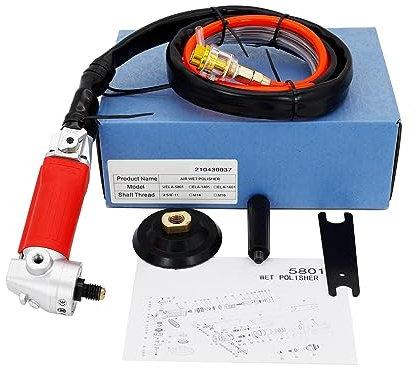 NOALED Broyeur d'air Puissant M14 ou 5/8 -11, polisseuse Humide à Main pour Pierre avec échappement arrière pour Granit et marbre, largement utilisé