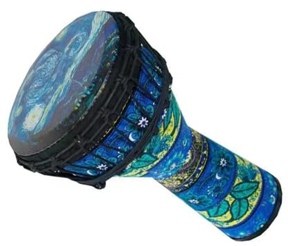 Djembe Trommel 11-Zoll Verstellbarer PVC-Körper Afrikanische Trommel Erwachsene Anfänger Kunstleder Trommel Haut Handtrommel (Color : D)