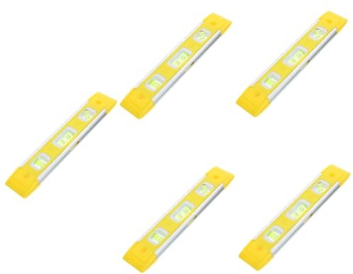 UKCOCO 5stücke Wasserwaage Magnetische Präzisionslibelle Mit Leichtem Design Für Einfache Anwendung Bei Heimwerkerprojekten Und Möbelinstallation