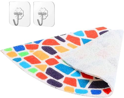 Tapis de douche d'angle antidérapant - Antidérapant - Anti-moisissure - 60 x 60 cm - Lavable - Avec trous de drainage - En PVC - Antidérapant