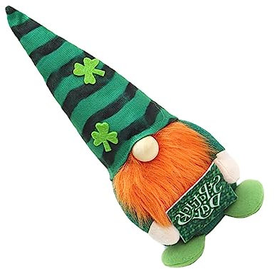 Zerodeko Decorative Gnome Doll Adorable Gnome for St. Patrick's Day Home Ornament