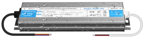 YOODI 400W Netzteil 230V auf 24V 16,7A Trafo IP67 Wasserdicht Transformator AC 230V auf DC 24V Konstantspannung LED Driver Treiber für LED Lampen Gartenleuchten Aussenbereich