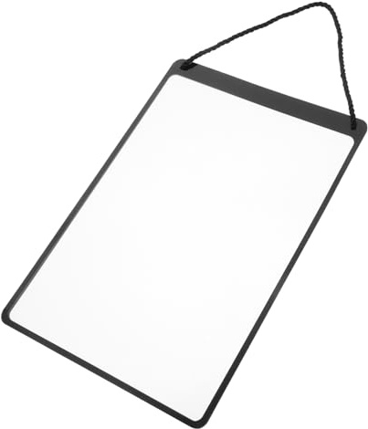 Porta Letreros Colgante de Plástico Negro para Puerta y Oficina