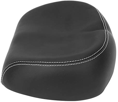 PU-Ledersattel, Breiter, Bequemer, Atmungsaktiver Dam, Weiches Fahrradkissen, Schwarzer Sattel, Fahrradkissen, Fahrradpolster, Sitz, Fahrradzubehör-Design Sorgt für Optimale