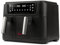 Girmi FG26 Friggitrice ad Aria Ecofrit Bis, 2400 W, 9 Litri, Contenitori antiaderenti, Display Digitale, BPA/PFOA Safe, 2 Zone di Cottura Separate, Ricettario incluso, Nero