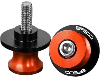 GNSDHJIK Motorrad MontagestäNder Für S RF600 2022 2023 2024 8-mm-Zubehör, CNC-Aluminium-Schwingenspulen, Schieber, Hintere Ständerschrauben(ORANGE)