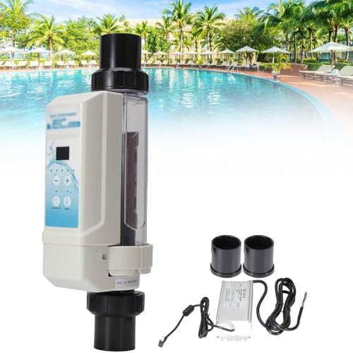 Salzwasserchlorinator, Automatische Reinigung, Salzwasserpool-Chlorgenerator, Gerät, Pool-Chlorgenerator für 35-85㎡ Schwimmbäder,8g/h