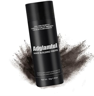 Hair Building Fibers for Thinning Hair – Dark Brown 30g | Root Touch Up, Hair Filler for Bald Spots, Texture Powder, Beard & Scalp Concealer, Sweatproof, Matte Finish, Men & Women