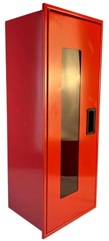 Armario extintor de fuego pequeño 39 cm – hasta 2 kg – Armario de seguridad visible – Caja de extintor de incendios resistente la intemperie – Caja de pared – Almacenamiento de extintor de emergencia