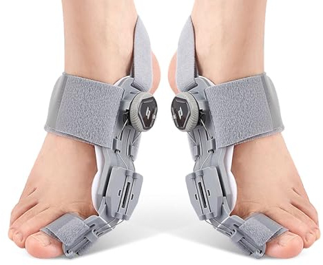 Bunion Corrector Justerbar Splint Big Toe Straightener Stretch Hallux Valgus Brace Justerbar Spänning Bunion Relief Strap för tåjustering Män och kvinnor 1 par