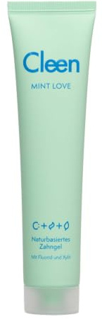 Cleen Mint Love Zahnpasta 75ml | Mikrobiomfreundlich | Ohne Natriumlaurylsulfat (SLS-frei) | Sensitiv für empfindliche Zähne | Mit Fluorid | Stärkt & schützt den Zahnschmelz