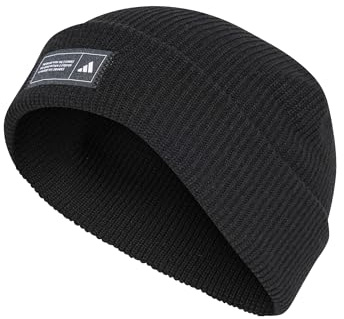 adidas Essential Cuff Beanie Wintermütze (DE/NL/SE/PL, Alphanumerisch, Einheitsgröße, Black)
