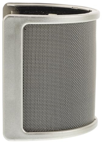 ABOOFAN U Shaped Recording Microphone Windscreen Shield Pop Filter Metal Shield Cover for Handheld Mic for Studio Recording and Podcasting