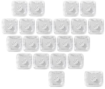 JSJTKeys Backlit Clear Keycap, Blank Crystal Transparent Keycaps, 21 Keys Love Heart-Shaped PC Custom Keyboard Caps Mao Profile for MX Switches Mechanical Keyboards