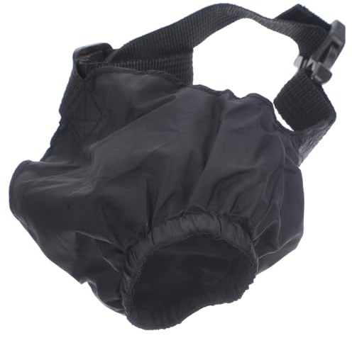 ibasenice Stabile Hunde Augenmaske aus Nylon Schwarz Leicht und Einfach und Auszuziehen Beruhigt und Schützt Beim Baden oder Föhnen Anti Erregungs Haustier Zubehör