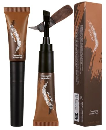 Teinture sourcils Résiste à l'Eau et à la Transpiration | Teinture sourcils Pelable pour Femmes Soirées Travail École Maison Salon