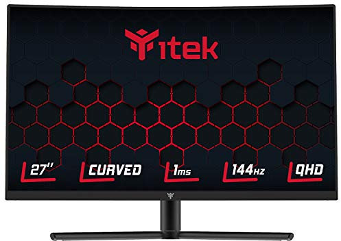 ITEK Monitor GGC - 27 CURVED R1500, WQHD 2560x1440, VA, 144Hz, 16:9, 1ms MPRT, HAS, 3xHDMI, DP, Audio, HDR Ready, Adapt Sync