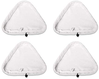 MALAYAS Set of 4 Washable Triangular Microfiber Cleaning Pad Cover for Vax S1S2 and X5 Steam Mops