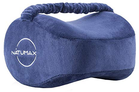NATUMAX Knee Pillow for Side Sleepers - Sciatica Pain Relief - Back Pain, Leg Pain, Pregnancy, Hip and Joint Pain Memory Foam Leg Pillow (Pillow+Sleep Mask and Ear Plugs)