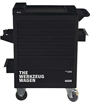 Werkstattwagen leer | 7 Schubladen | No.142 | schwarz | stabile Stahlblechkonstruktion | WGB