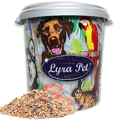 Lyra Pet® | 10 kg Fettfutter + 30 L Tonne | Neue Ernte | Vogelfutter für das Ganze Jahr | Premium Wildvogelfutter | Energie für Wildvögel | Hochwertige Zutaten | Nährstoffreich & Fetthaltig