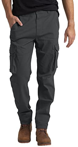 Men's Cargo Work Trousers Casual Stretch Cotton Heavy Duty Relaxed Fit Durable Safety Multi Pockets Construction Work Hiking Combat Work Utility Cargo Pants 32W-44W