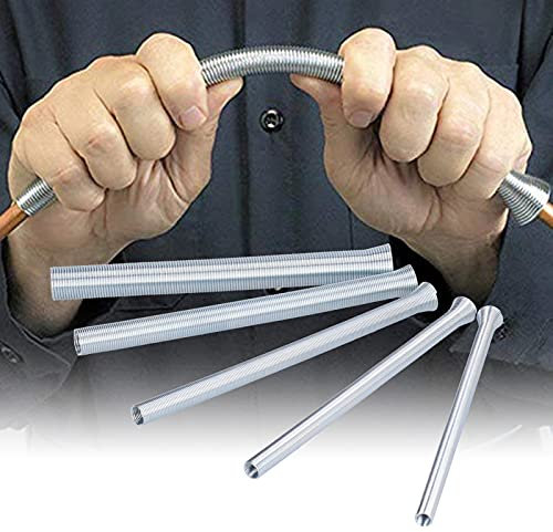 Set di piegatrici per tubi a molla 5 pezzi, set di piegatrici per tubi flessibili curvi Accessori di piegatura per tubi in alluminio di rame