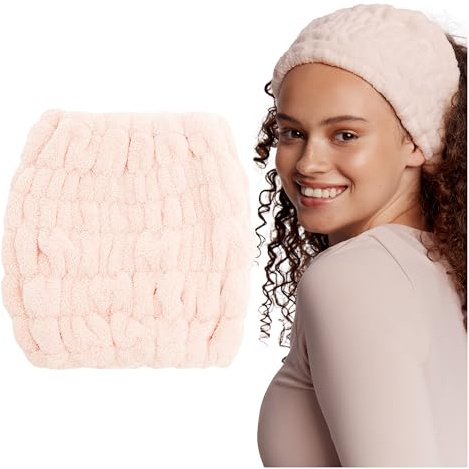 Glov Mikrofiber Huvudband För Spa Yoga Sport Smink - Elastisk Hårhandduk Turban Tvättbar en Storlek Passar Alla Multifunktionell Design Tjockt Hår Hårvård Återanvändbar
